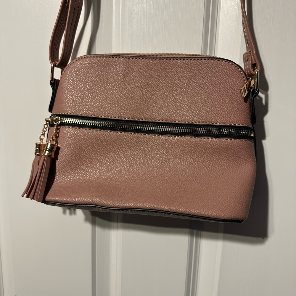 Elegant Mauve Crossbody Bag